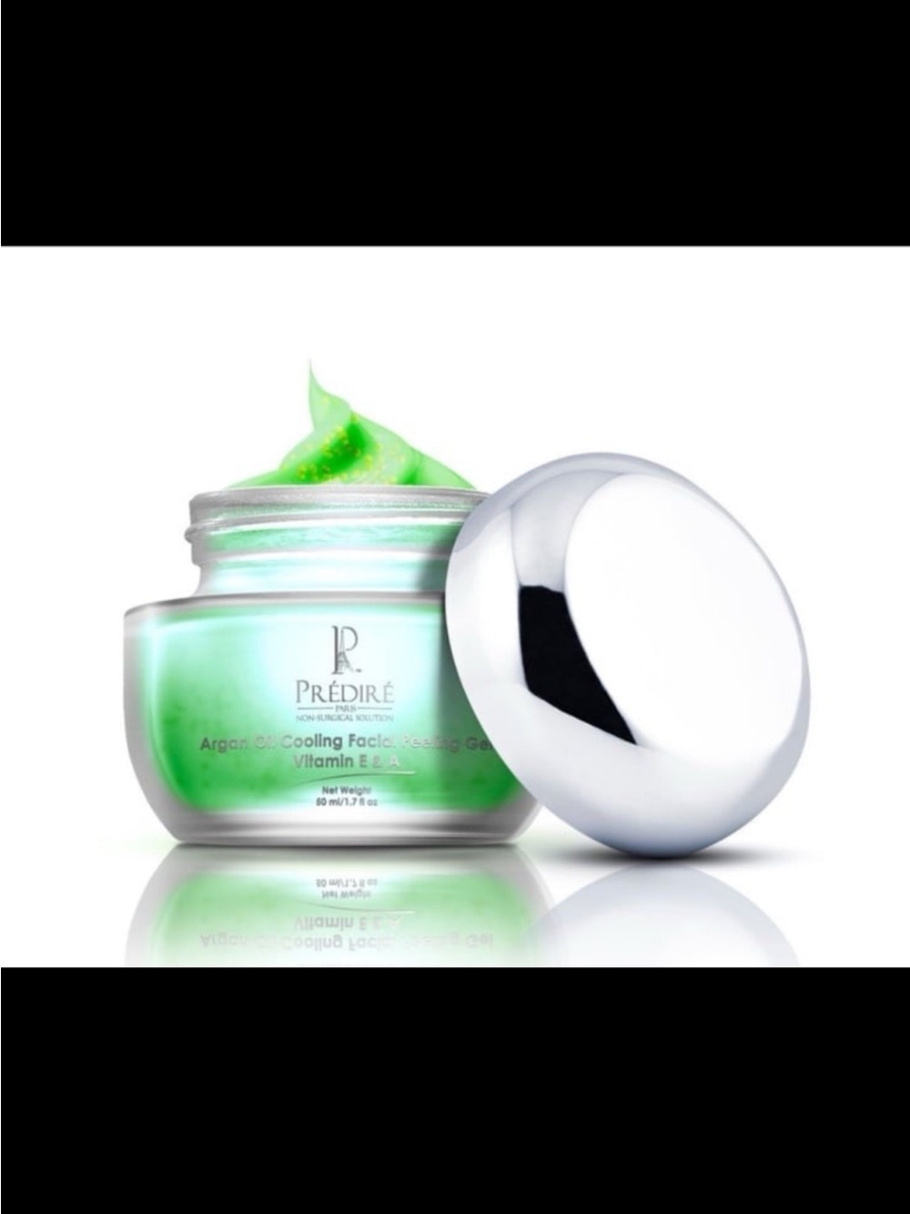 Predire Paris Argan Oil Cooling Facial Peeling Gel Vitamin E & A 1.7 oz NIB
